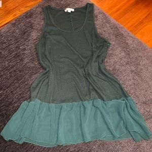 Umgee dark green tank top
